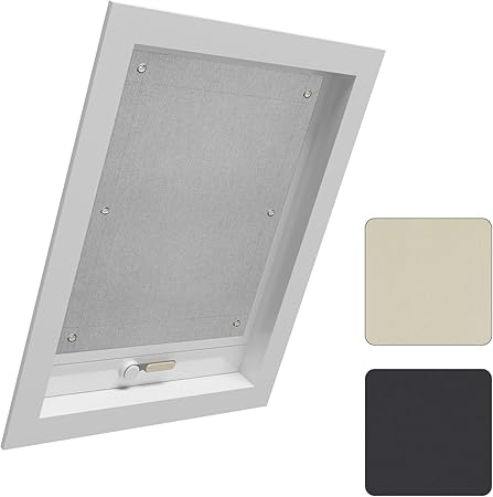 WOLTU Thermal Skylight Roller Blind With Suction Cups Beige 96 x 120 cm
