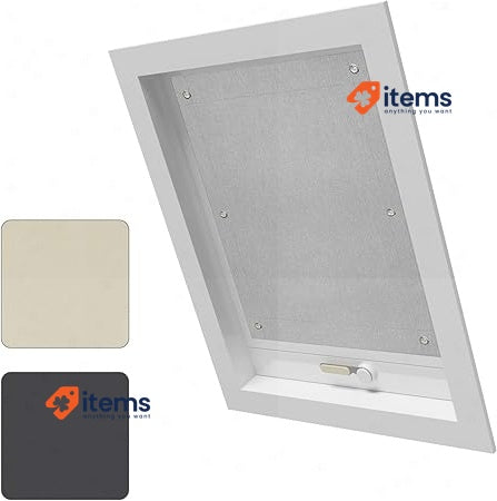 WOLTU Thermal Skylight Roller Blind Material With Suction Cups Beige 96 X 120 Cm