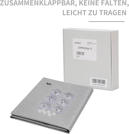 WOLTU Thermal Skylight Roller Blind With Suction Cups Beige 96 x 120 cm