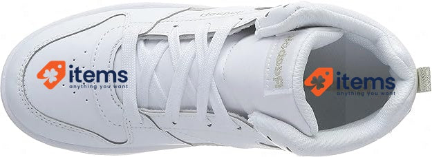 Reebok Girls Royal Prime Mid 2.0 Sneaker Size 13 UK (31 EU) White/Gold Met Child