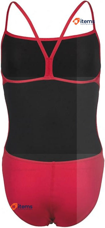 Arena Solid Challenge Team Junior Girl's One - Piece Swimsuit Size 8.5 Red 50+