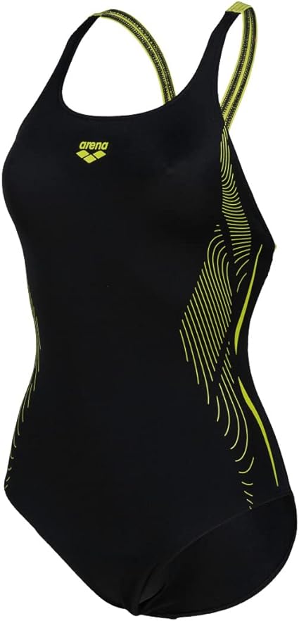 ARENA Women's Swimsuit Graphic Backed One Piece Black