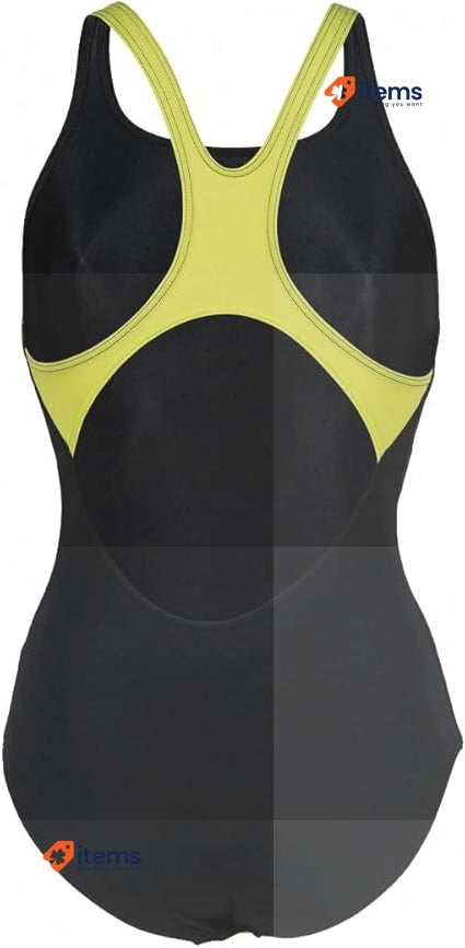 ARENA Women's Swimsuit Graphic Backed One Piece Black Swim Pro Back Swimwear