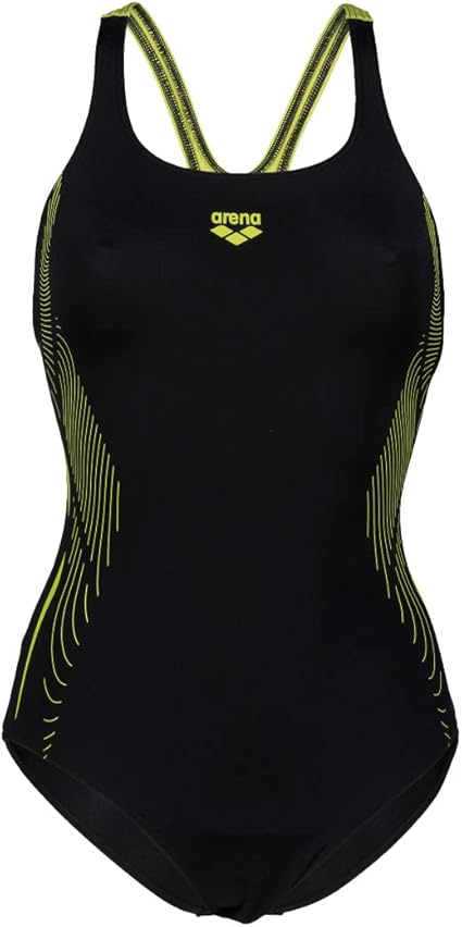 ARENA Women's Swimsuit Graphic Backed One Piece Black