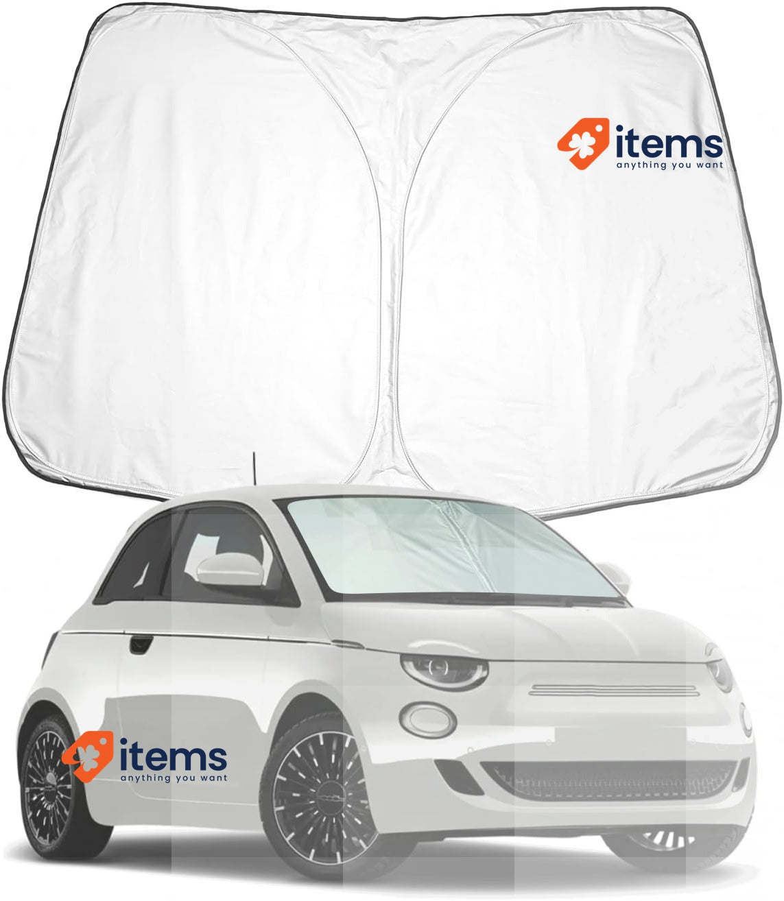 BIXUAN Sun Protection Compatible With Fiat 500 595 2017 - 2022 Windscreen For