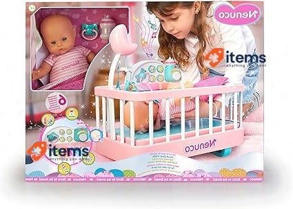 Nenuco Good Sleep Cradle With Baby Doll, Crib, And Accessories 700017203