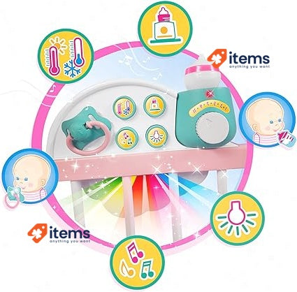 Nenuco Good Sleep Cradle With Baby Doll, Crib, And Accessories 700017203