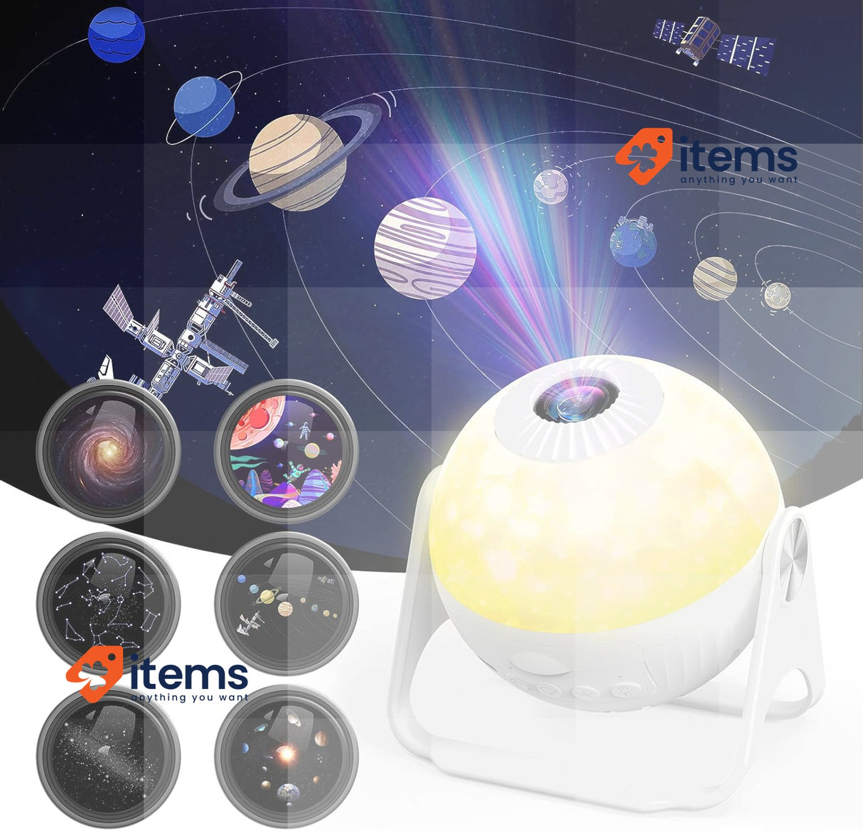 UNBON LED Starry Sky Projector, Night Light Children's Projector with Timer