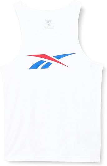 Reebok Men's Graphic Series Vector T-Shirt White/Vector Red/Vector Blue L