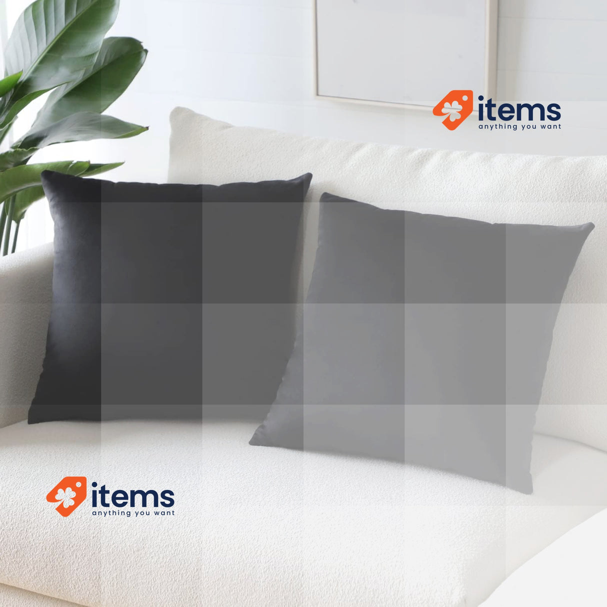 Sungeek Velvet Cushion Covers Sungeek Pack 60x60cm Orange 2 Soft Decorative Sofa