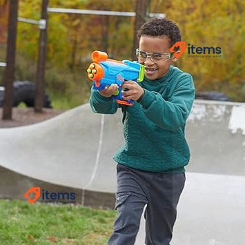 Nerf Elite Junior Explorer Easy-Play Toy Foam Blaster, Ages 6 & Up Hold Load