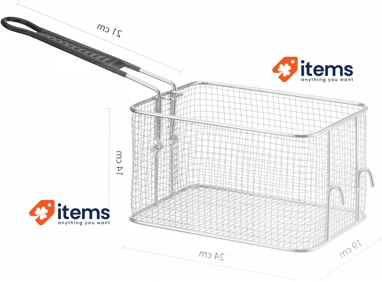 Hendi 930656 Deep Fryer Basket for HENDI Fryer 205822 & 205839 8L, Silver