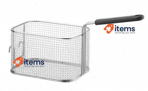 HENDI Fryer Basket For 207208 207307 209202 209301 Silver Handle 6L Deep Parts