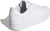 adidas Women's Court Platform Sneaker White Core Black, Size 8.5 UK (42.5 EU)