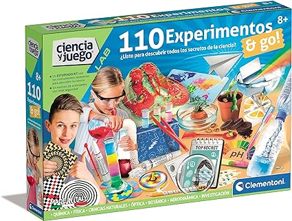 Clementoni- 110 Experiments, Scientific Game Chemistry Ages 8 + (55474)