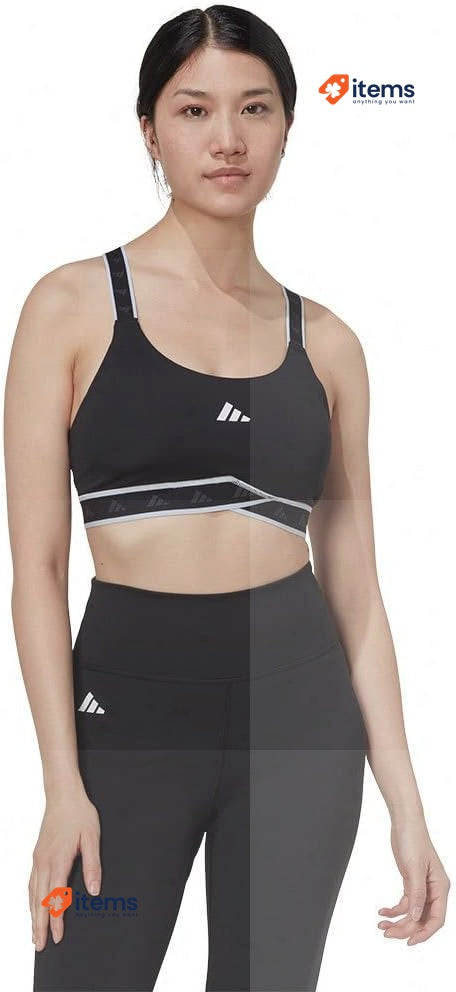 Adidas Womens Workout Bra - Medium Support Black, HN7248, MDD Female Adult Bras