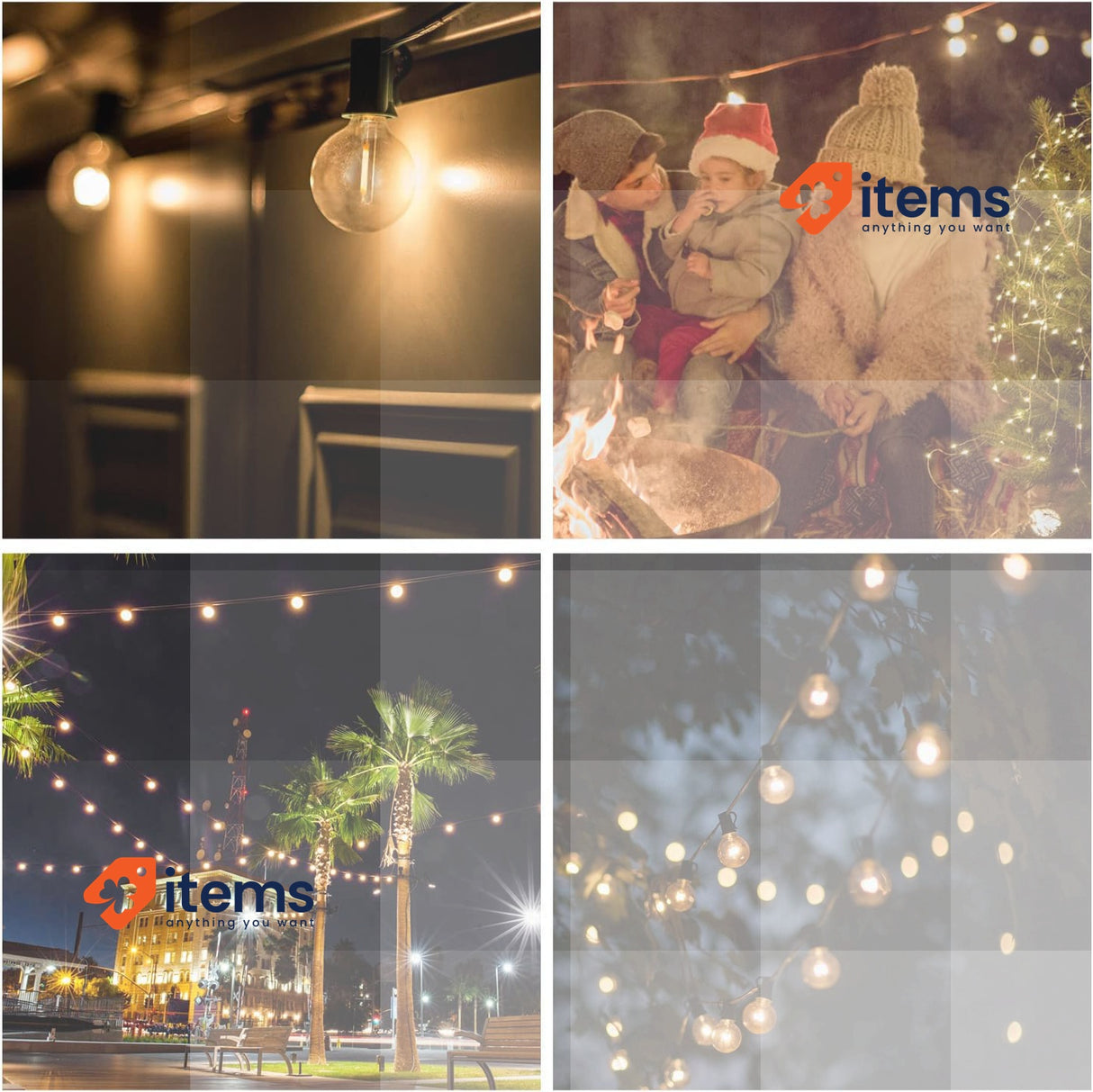 eisaro LED Fairy Lights Outdoor, 19 m Outdoor Fairy Lights Power