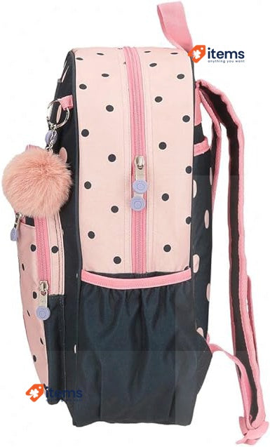 Enso Friends Together School Backpack Adaptable To Car Pink 30x38x12 Cms