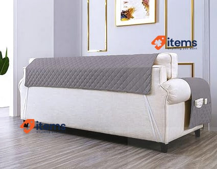 sevi's Sofa Cover L Shape 300 cm Waterproof Sofa Cover Grey Corner Reversible