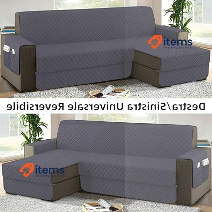 sevi's Sofa Cover L Shape 300 cm Waterproof Sofa Cover Grey