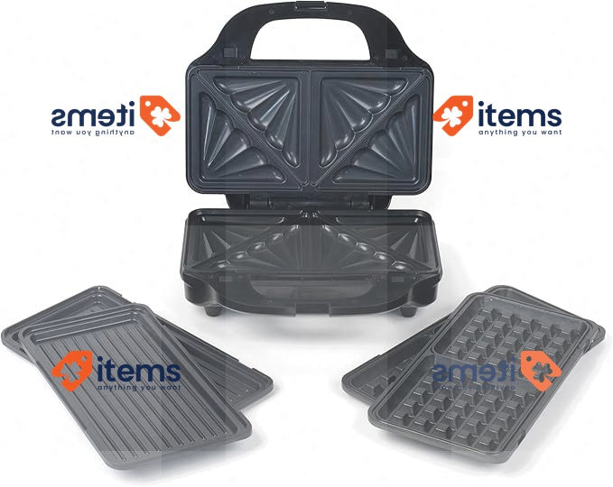 Petra PT2143TVDEEU7 XL Multigrill Contact Grill 3-in-1 900 W Black