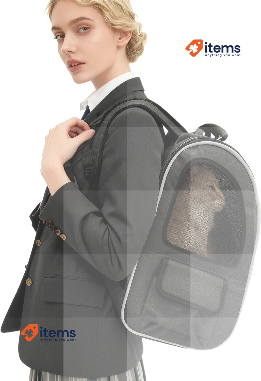 Morpilot® Expandable & Foldable Cat Backpack Inner Safety Leash Pet Pet Carrier