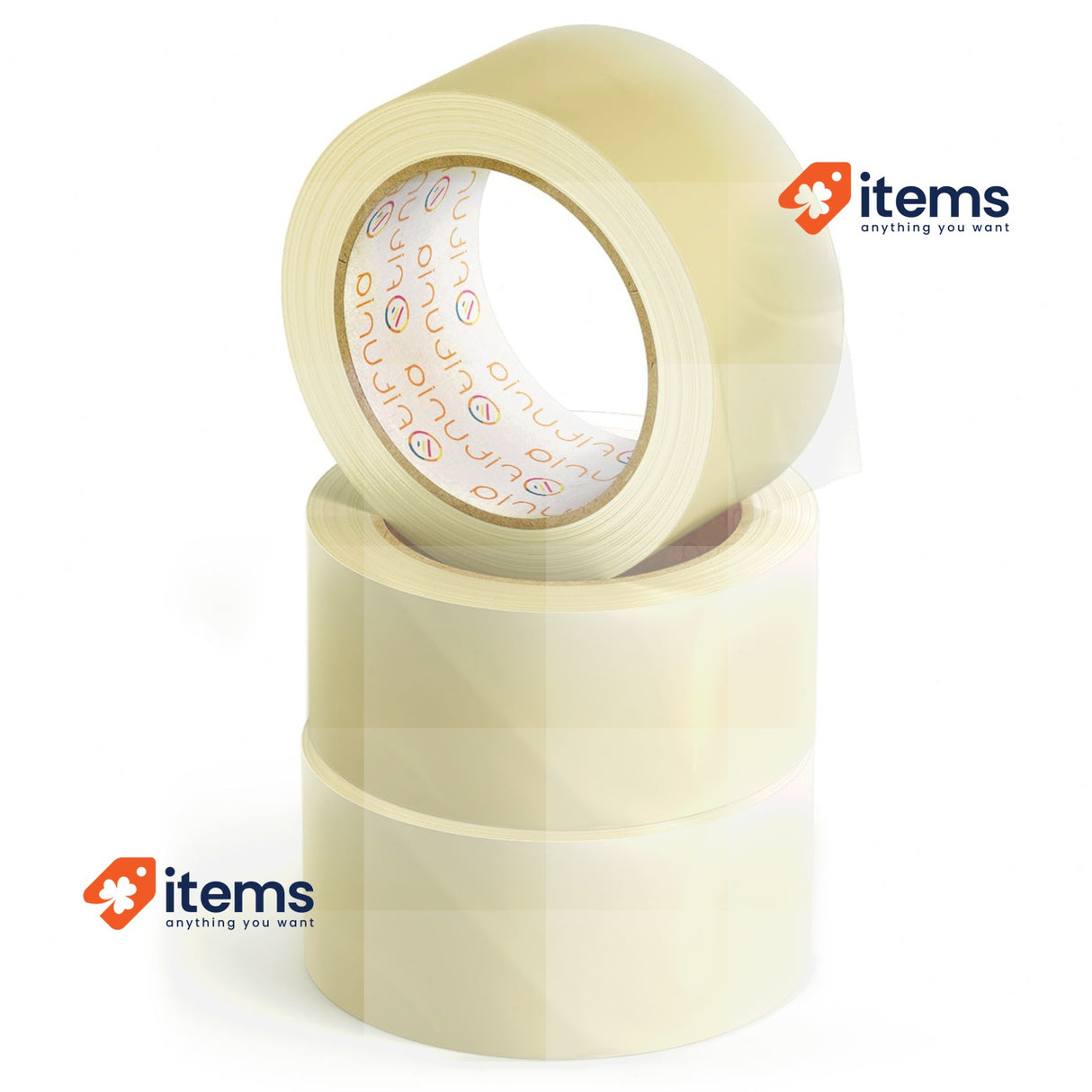 OFITURIA Transparent Adhesive Belt For Packing Shipping Pack Of 3 Clear