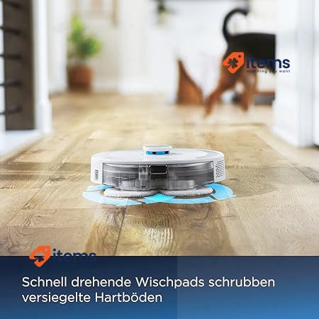 BISSELL SpinWave R5 Suction Robot with Wiper Mop White 3475N Vacuum Cleaner 61