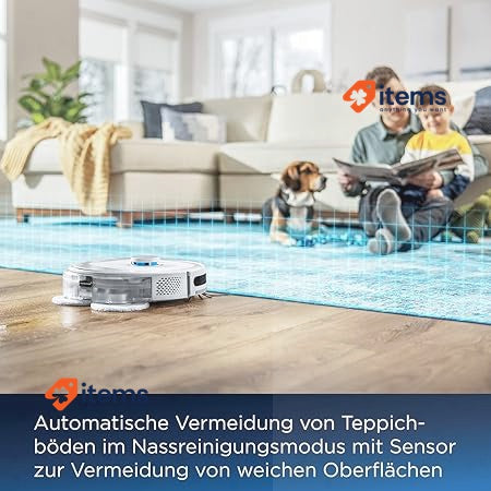 BISSELL SpinWave R5 Suction Robot with Wiper Mop White 3475N Vacuum Cleaner 61