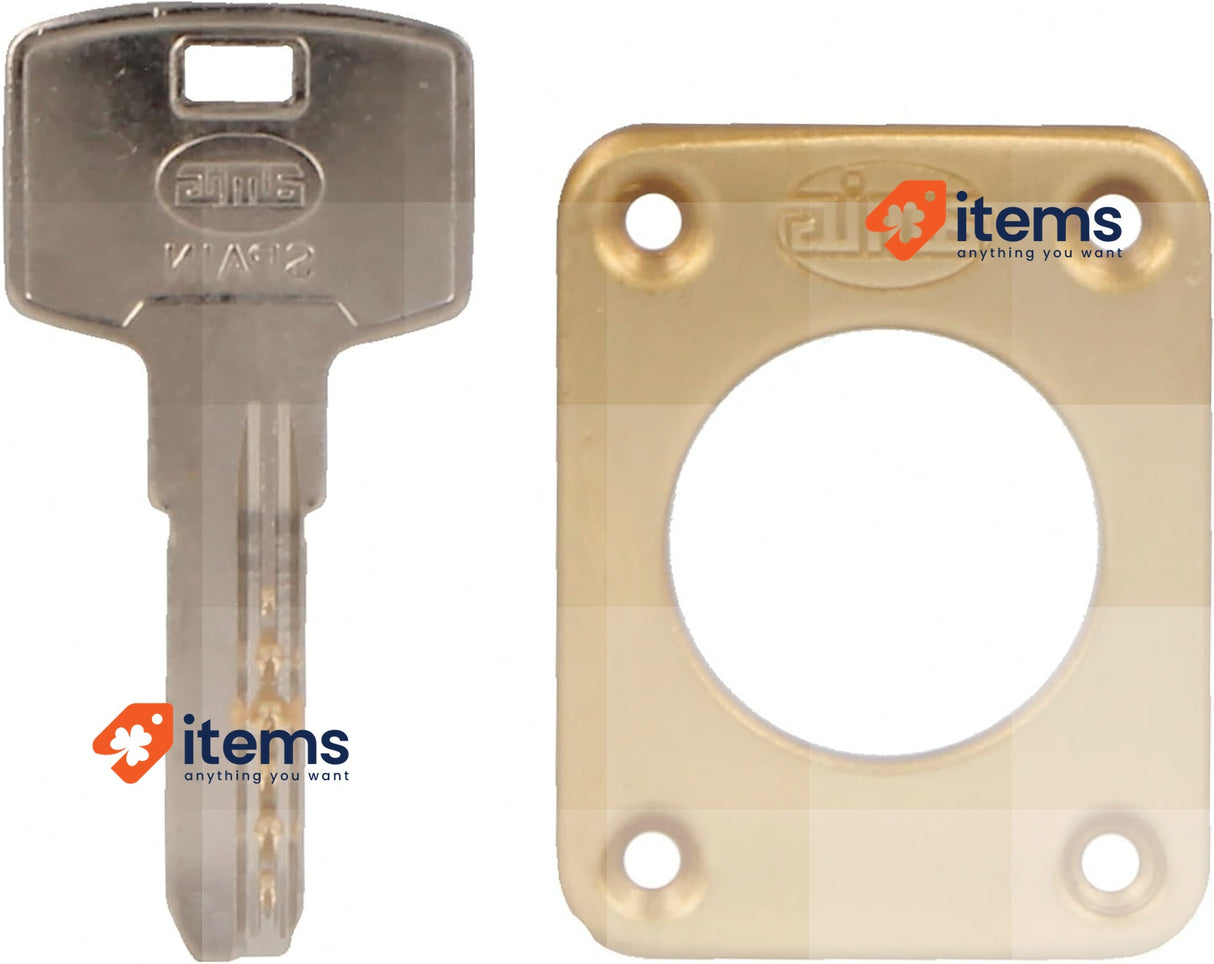 Amig - Surface Mounted Right Hand Lock With Closing Lever 67 X 112 Mm Brown Door