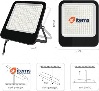 Tayire LED Focos Exterior 150W, 15000LM 3000K White IP65 Floodlight Tayire 150W