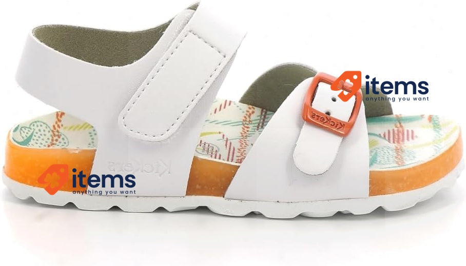 Kickers Mädchen Sunkro Sandale White Sunshine 10 UK Child Sandal Sandals Beach