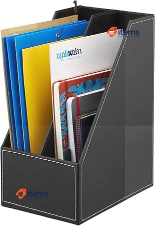 Relaxdays Filing Cabinet, Artificial Leather, 2 Compartments Black DIN A4 - C4