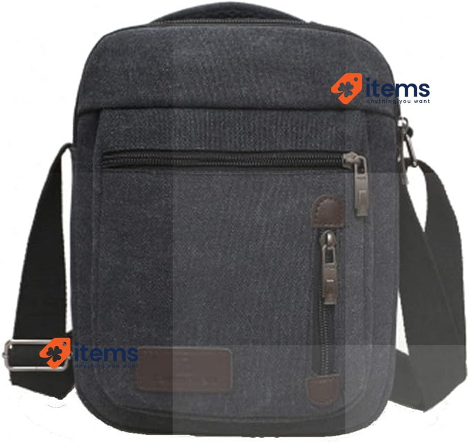 ANPTER Men's Canvas Shoulder Bag Men's Shoulder Bag Crossbody