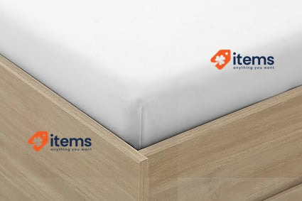 Degrees Home Fitted Sheet 150 X 190 Cm Adjustable - Brushed Microfibre White
