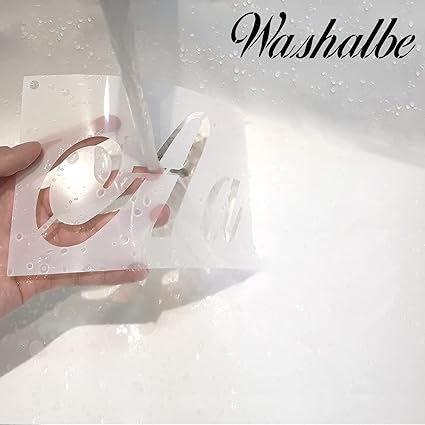 Auspcers 40pcs Letter Stencils, Plastic Stencils Vintage Letters