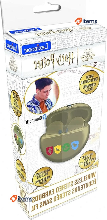 Lexibook HPBT05HP Harry Potter Wireless Bluetooth Headphones Green Earbuds