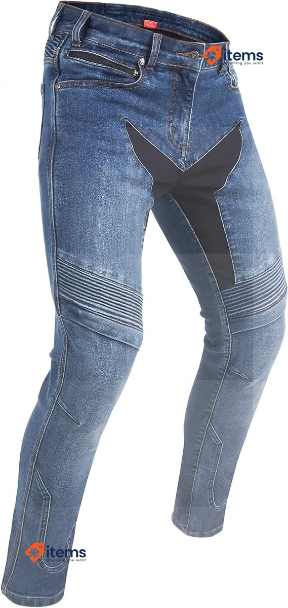 Rebelhorn Eagle 3 Motorcycle Jeans Men Size 32W 34L Slim Fit Blue - 32 W 34 L