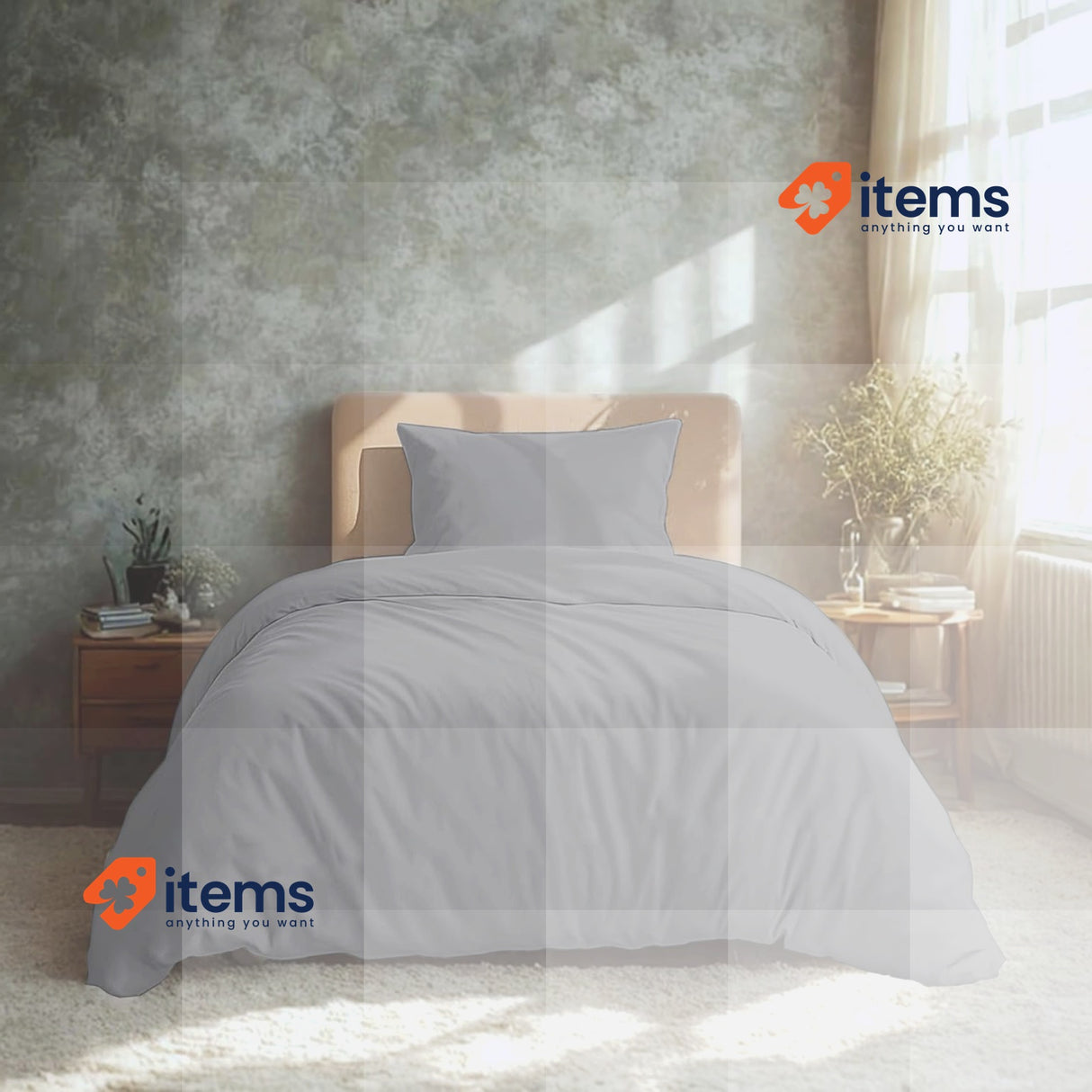 Komfortec Premium Bedding Set 135x200 1 Pillowcase 40x80cm Brushed Microfiber