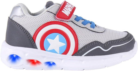 CERDÁ Life Little Moment Boys' Captain America Sneakers Grey, Size 1 UK (28 EU)