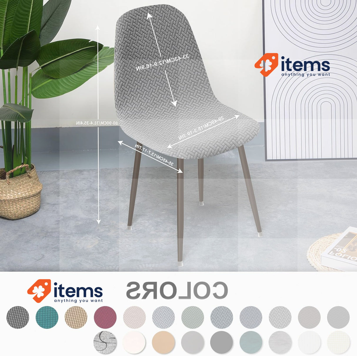 Lydevo Shell Covers For Dining Chairs 6 Stretch Brown Backrest Pieces Round Room