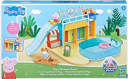 Peppa Pig - Peppa in the Water Park - Set of Game for 3 Year Old and Up
