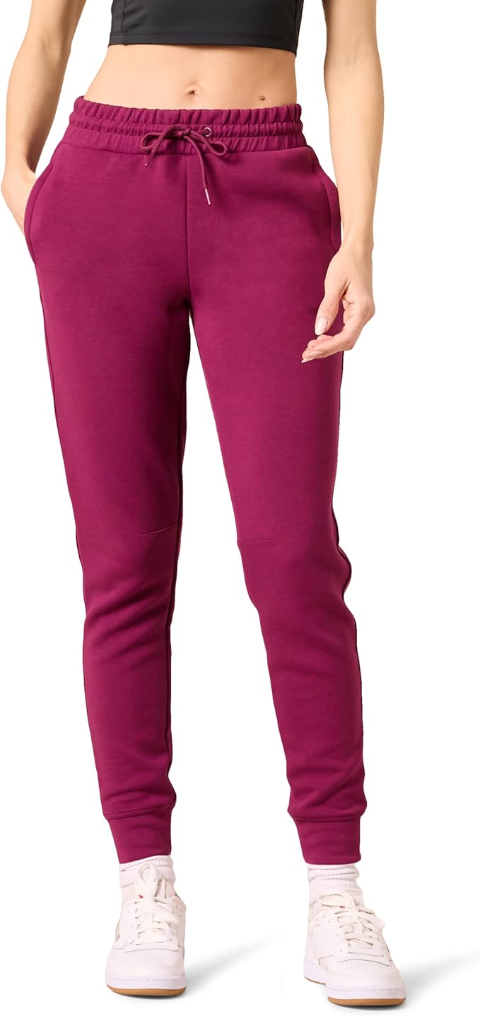 Amazon Essentials Women's Active Sweat Relaxed-Fit Joggers Plum XL
