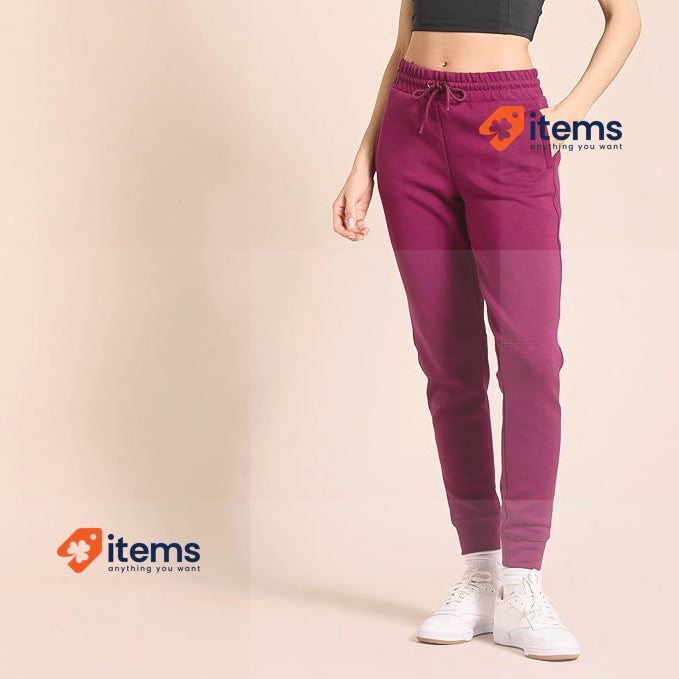 Amazon Essentials Women's Active Sweat Relaxed - Fit Joggers Plum XL Relaxed-Fit