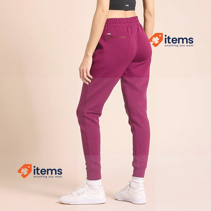 Amazon Essentials Women's Active Sweat Relaxed - Fit Joggers Plum XL Relaxed-Fit