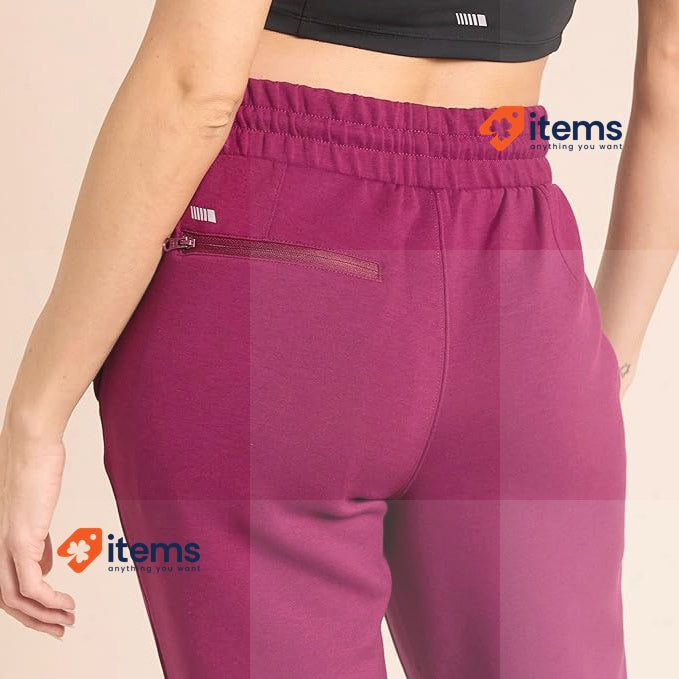 Amazon Essentials Women's Active Sweat Relaxed - Fit Joggers Plum XL Relaxed-Fit
