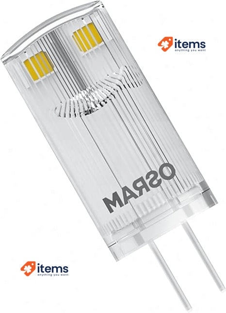 OSRAM Star PIN LED lamp, G4-Base Clear Glass,Warm White (2700K), 100 Lumen, 10W