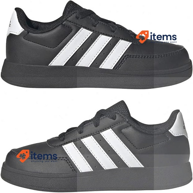 Adidas Unisex Kid's Breaknet 2.0 Court Lace Sneaker Black/White Size UK 5 EU 38