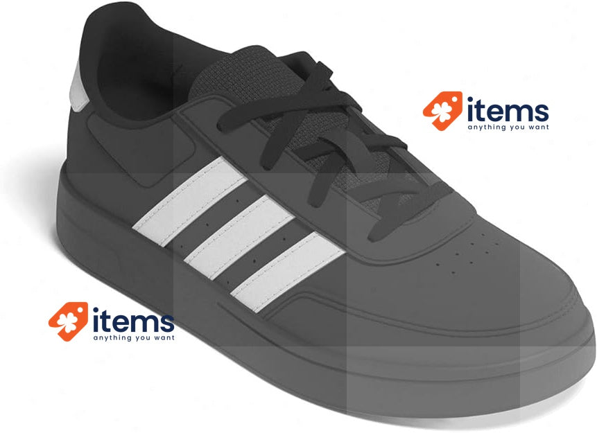 Adidas Unisex Kid's Breaknet 2.0 Court Lace Sneaker Black/White Size UK 5 EU 38