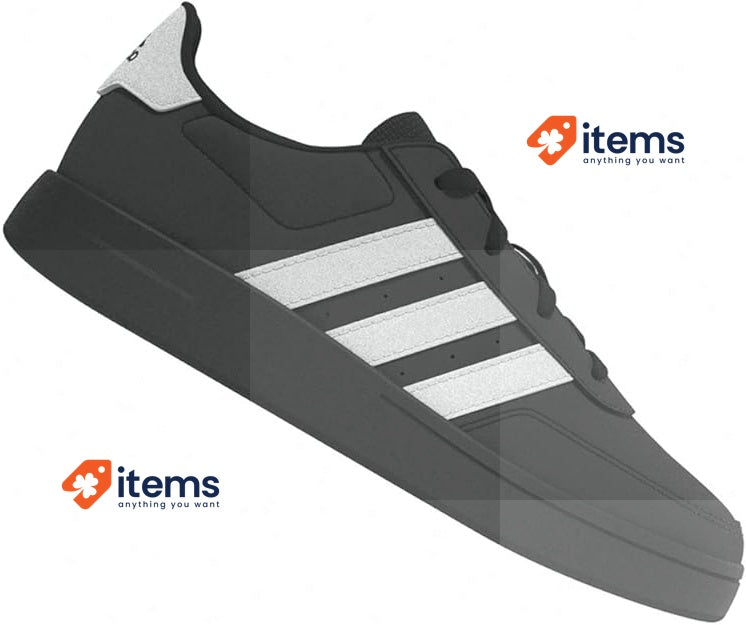 Adidas Unisex Kid's Breaknet 2.0 Court Lace Sneaker Black/White Size UK 5 EU 38
